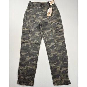 Sincerely Jules Camo Cargo Pants High Waist Straight Leg Size 3/25‎